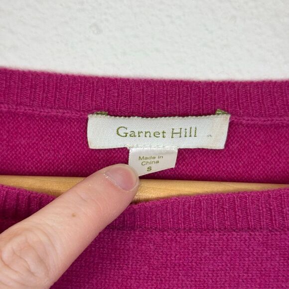 Garnett Hill 100% Cashmere Oversized Boxy Sweater Size Small - Picture 3 of 8